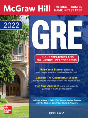 cover image of McGraw Hill GRE 2022